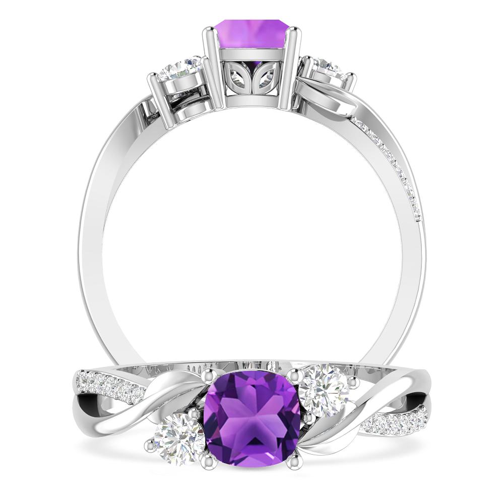 White Gold - Amethyst