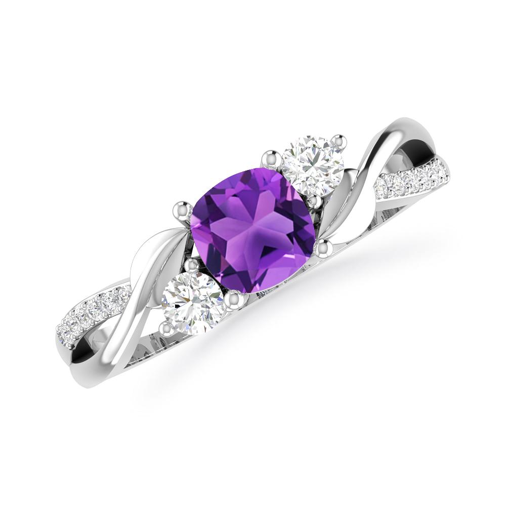 White Gold - Amethyst