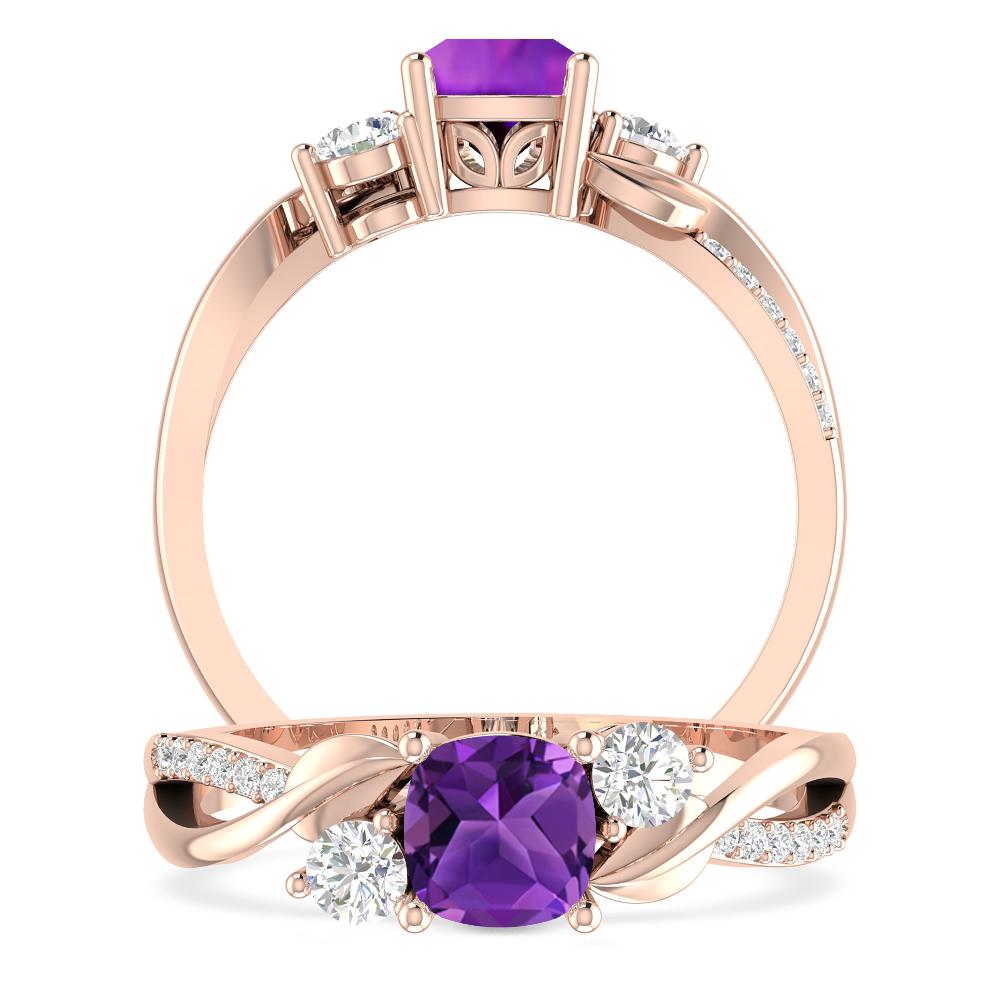 Rose Gold - Amethyst