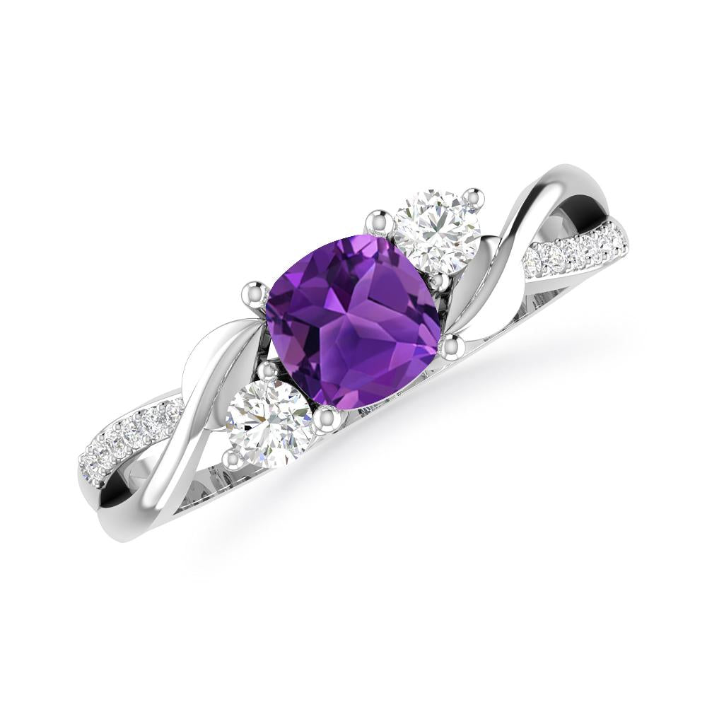 White Gold - Amethyst