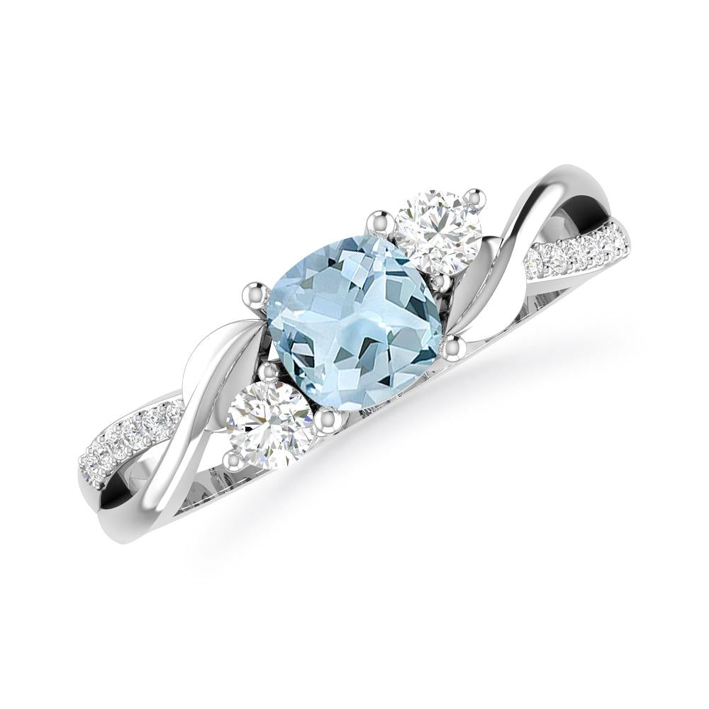 White Gold - Aquamarine