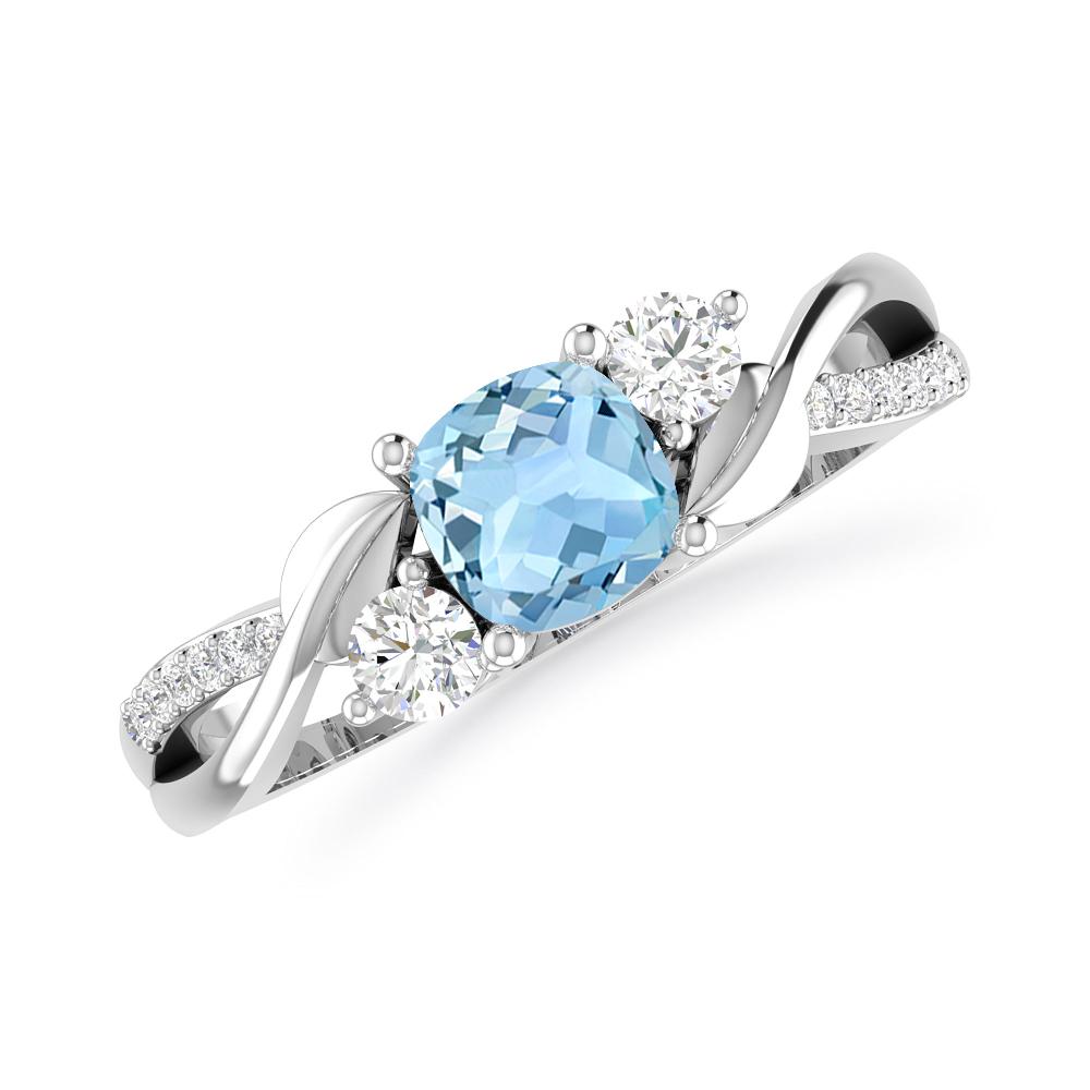 White Gold - Aquamarine