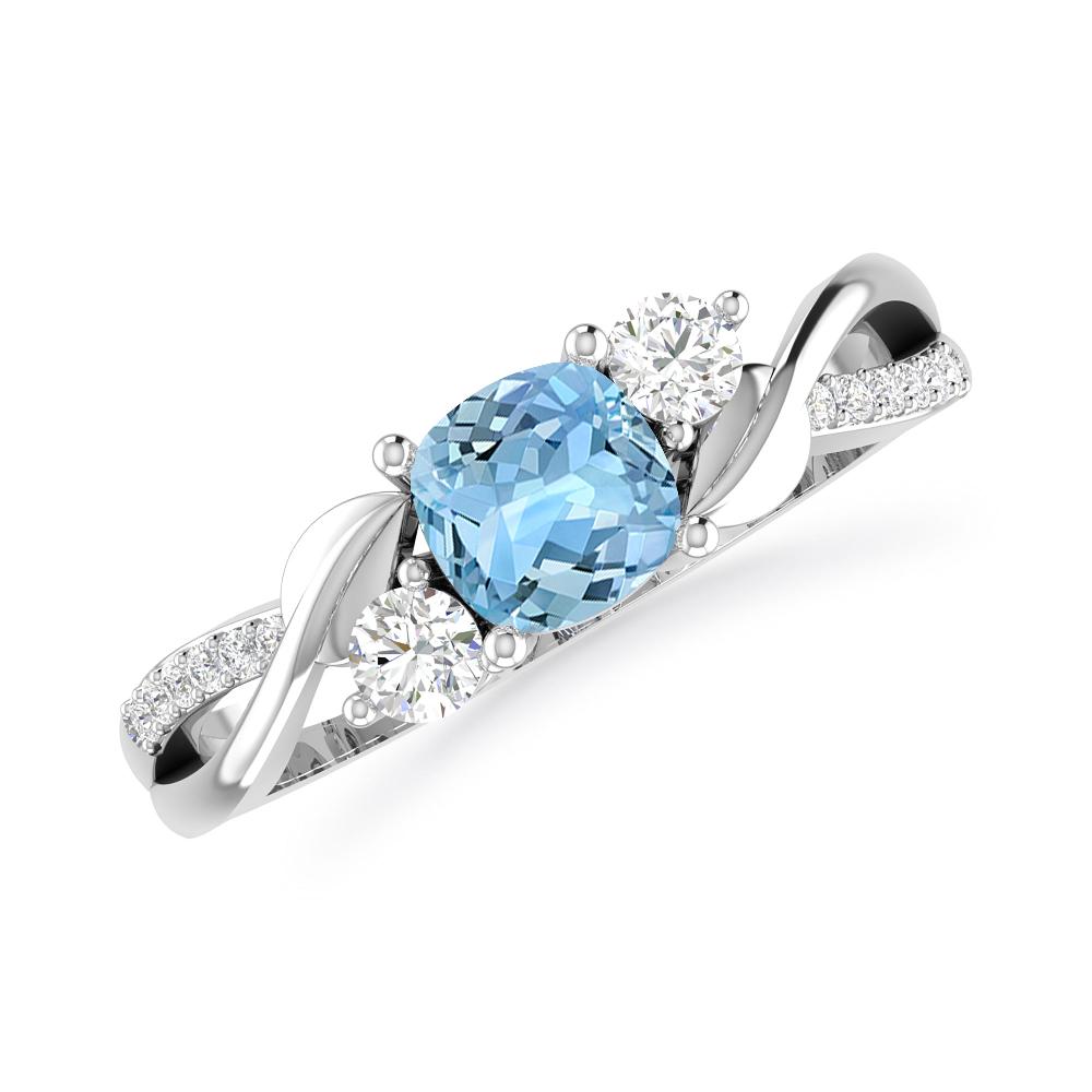 White Gold - Aquamarine