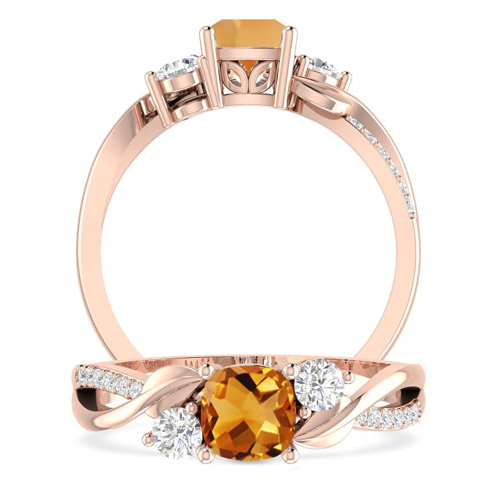 Rose Gold - Citrine