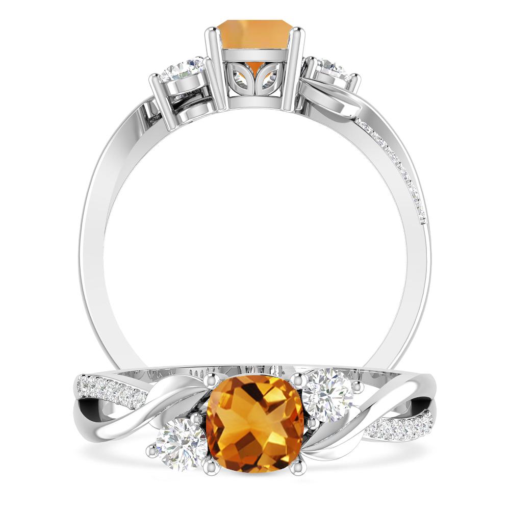 White Gold - Citrine