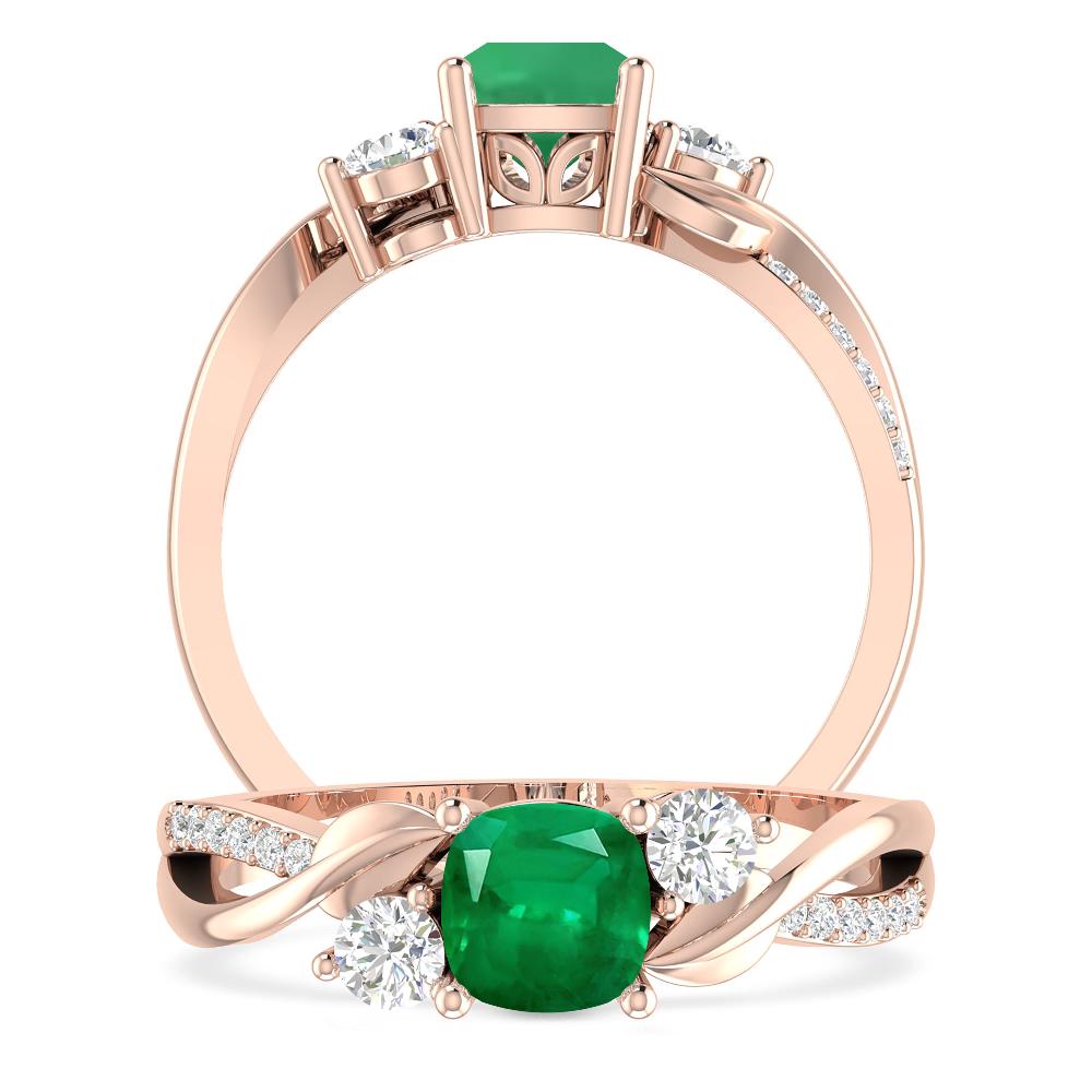 Rose Gold - Emerald