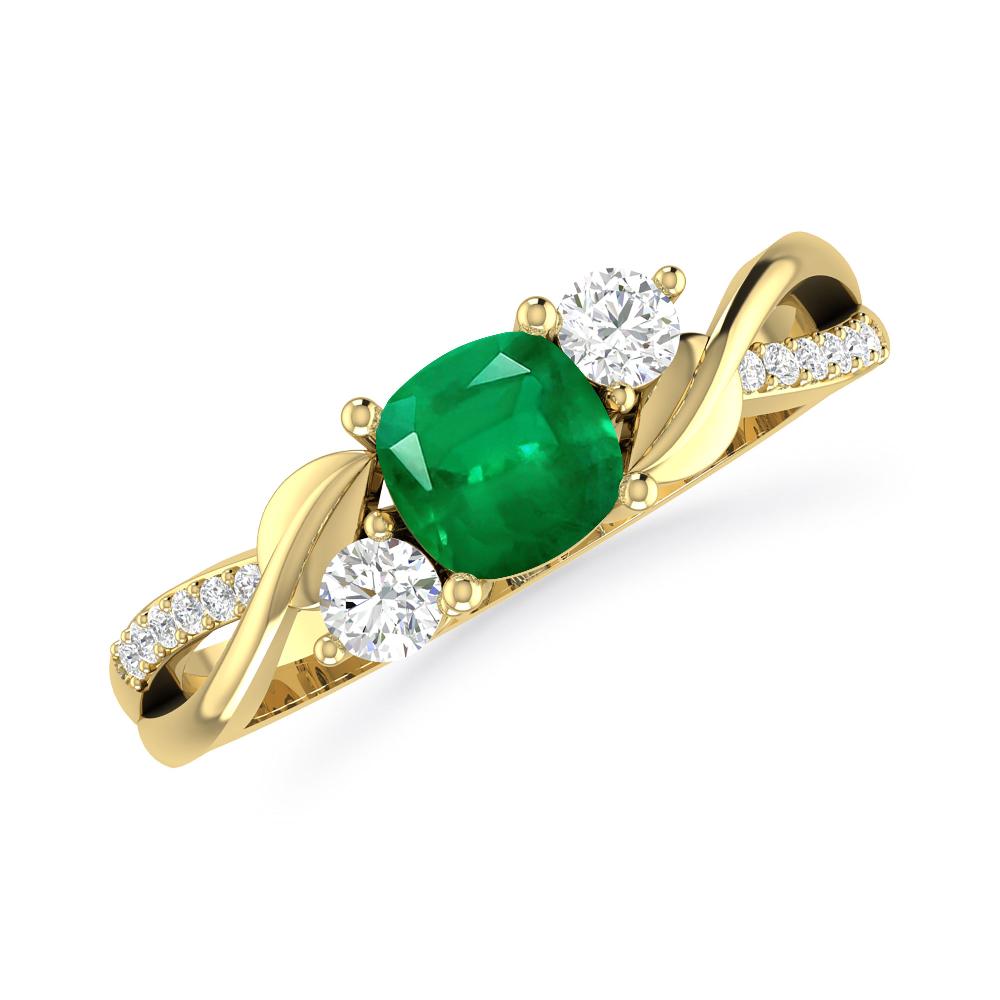 Yellow Gold - Emerald