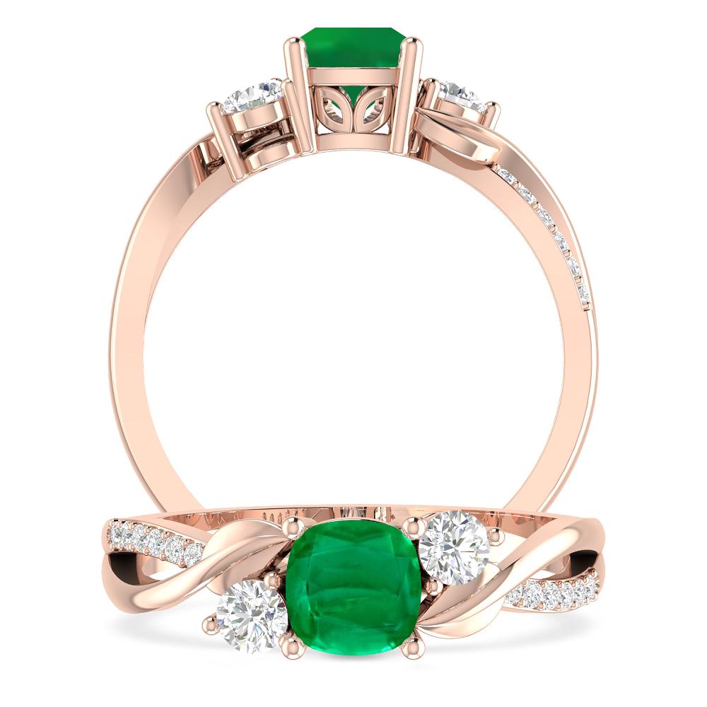 Rose Gold - Emerald