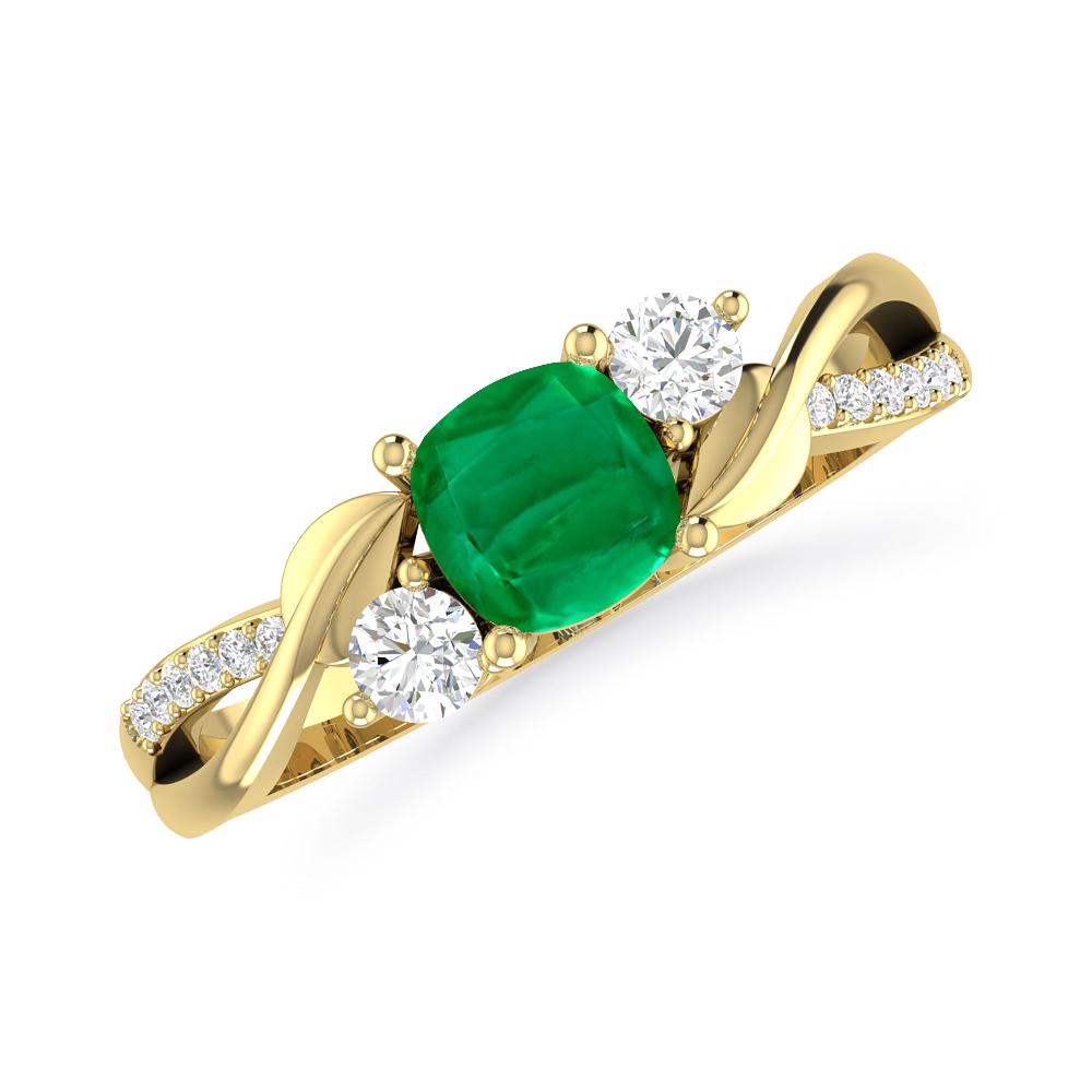 Yellow Gold - Emerald