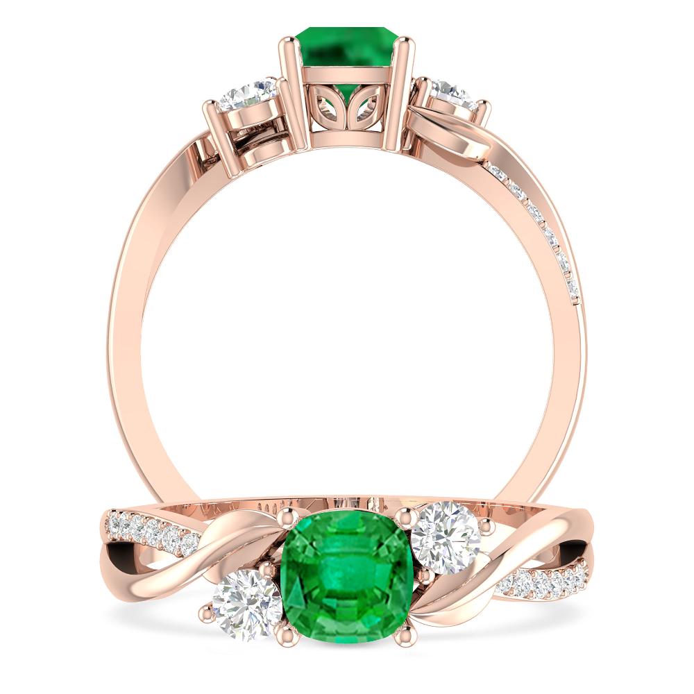 Rose Gold - Emerald