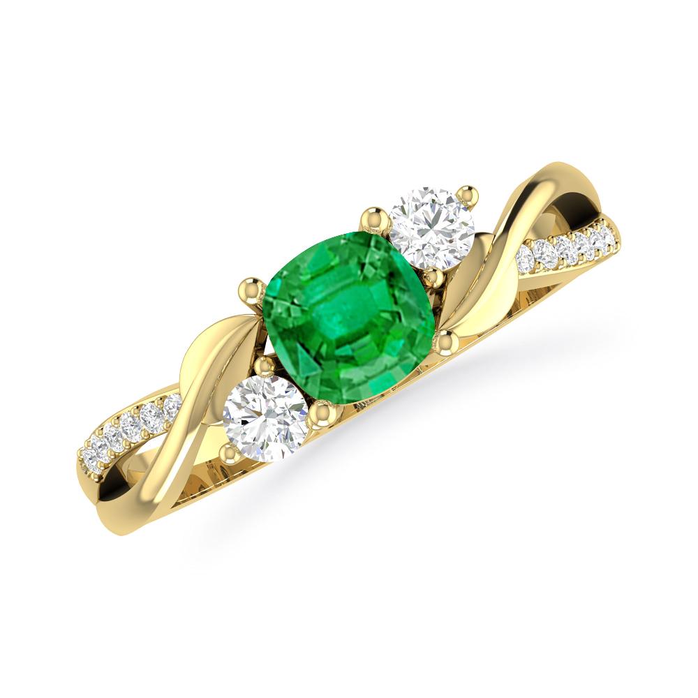 Yellow Gold - Emerald