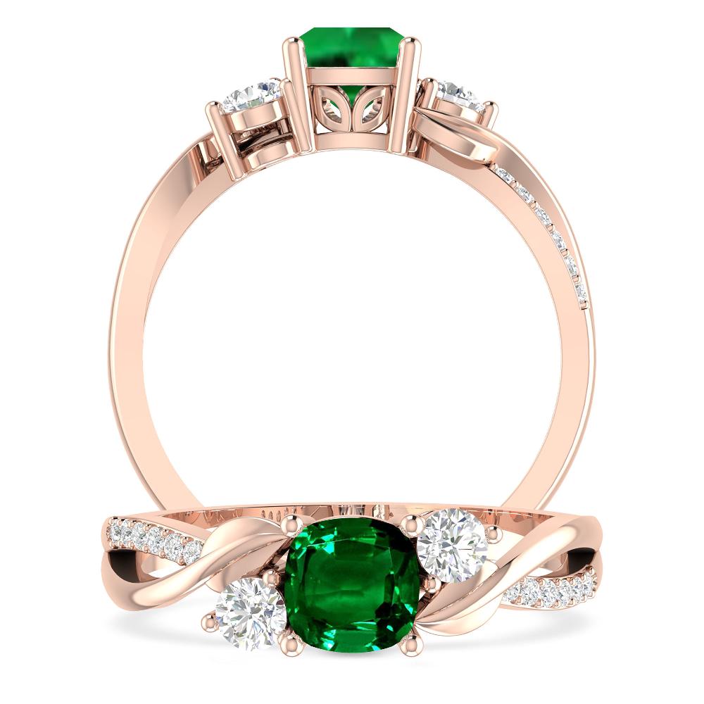 Rose Gold - Emerald