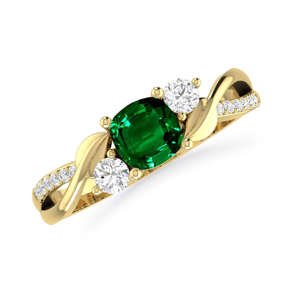 Yellow Gold - Emerald