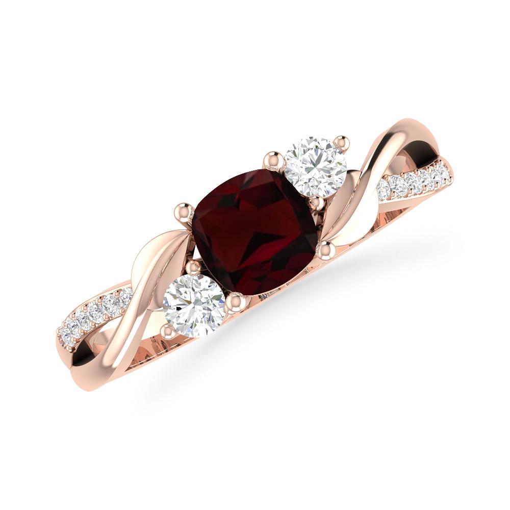 Rose Gold - Garnet