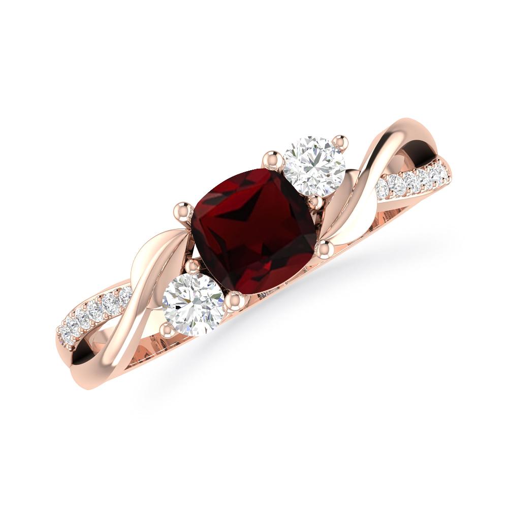 Rose Gold - Garnet