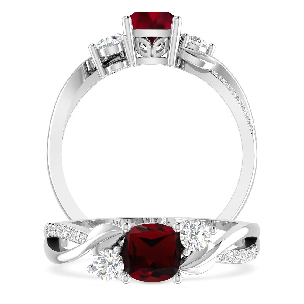 White Gold - Garnet