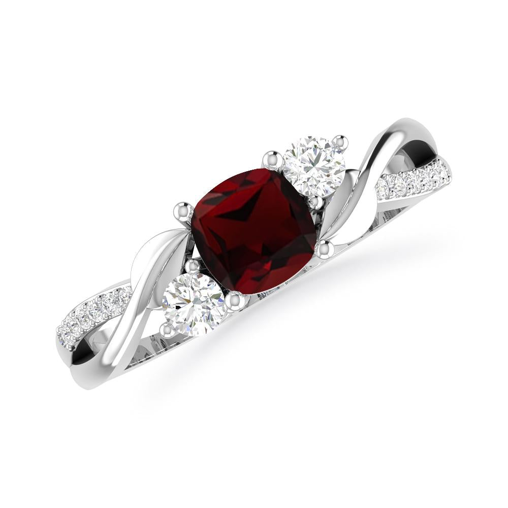 White Gold - Garnet