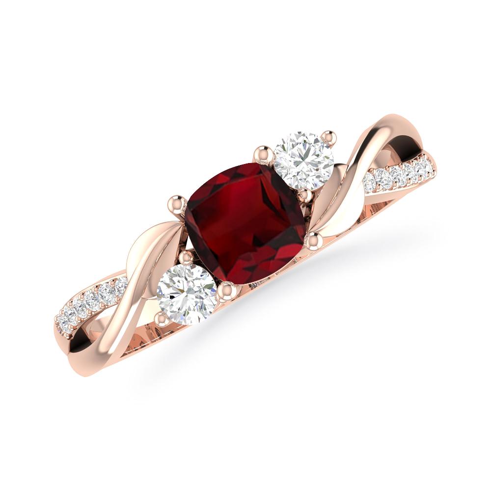 Rose Gold - Garnet