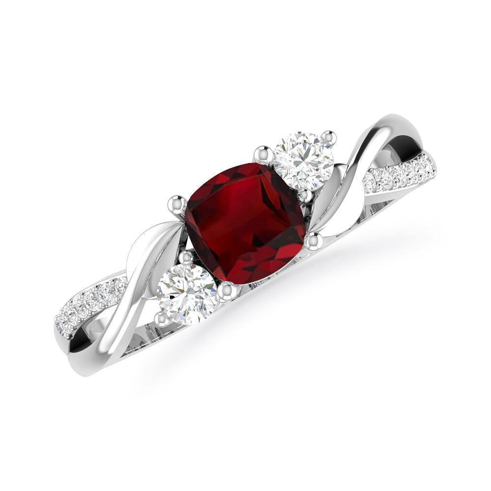 White Gold - Garnet