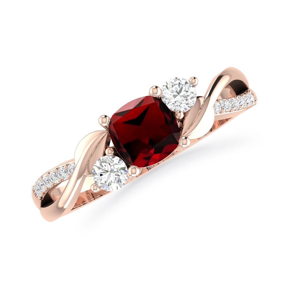 Rose Gold - Garnet