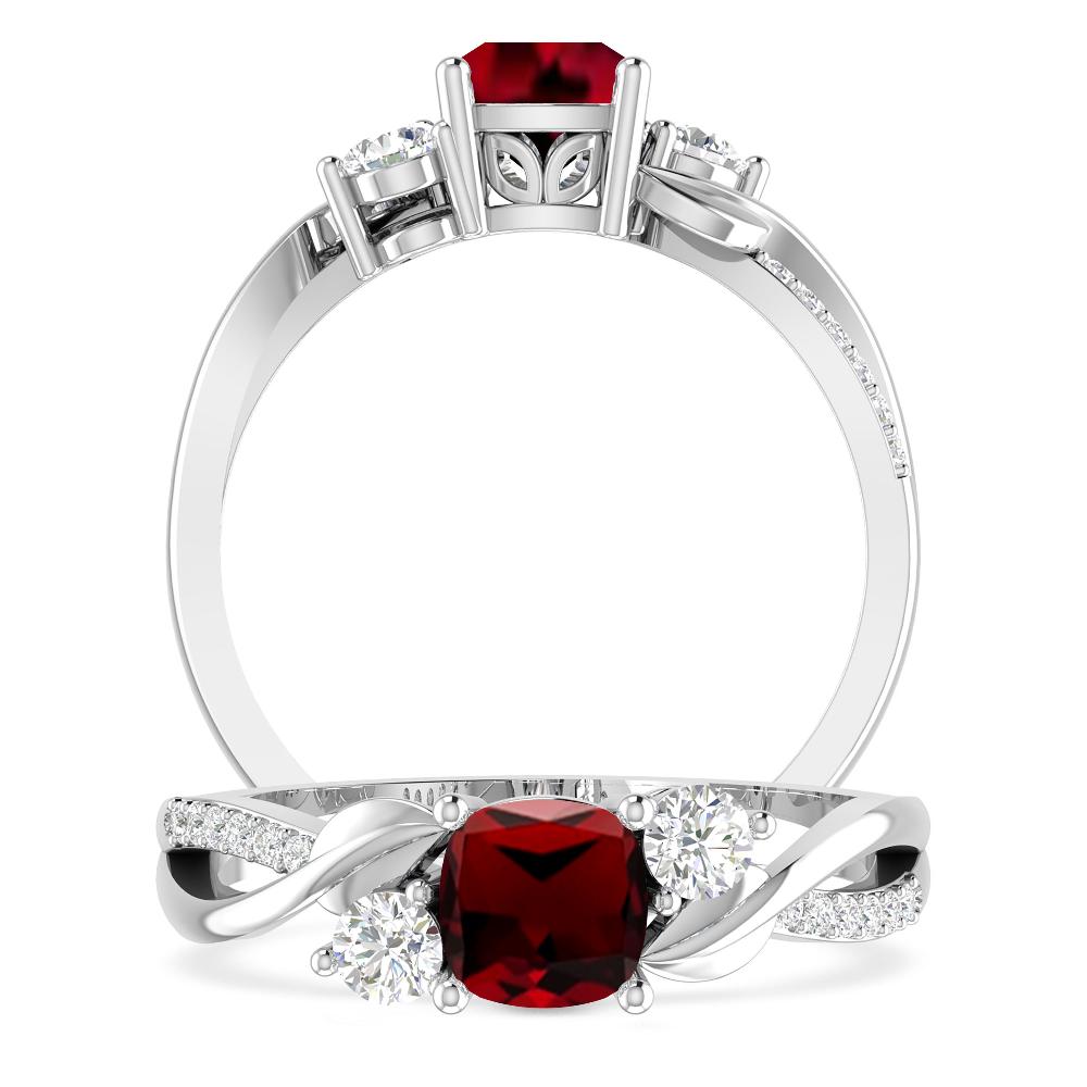 White Gold - Garnet