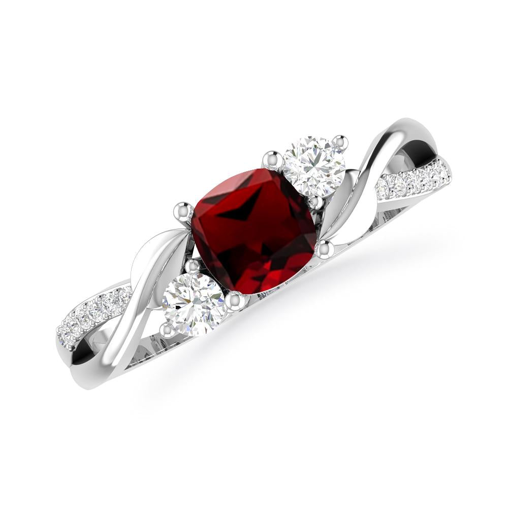 White Gold - Garnet