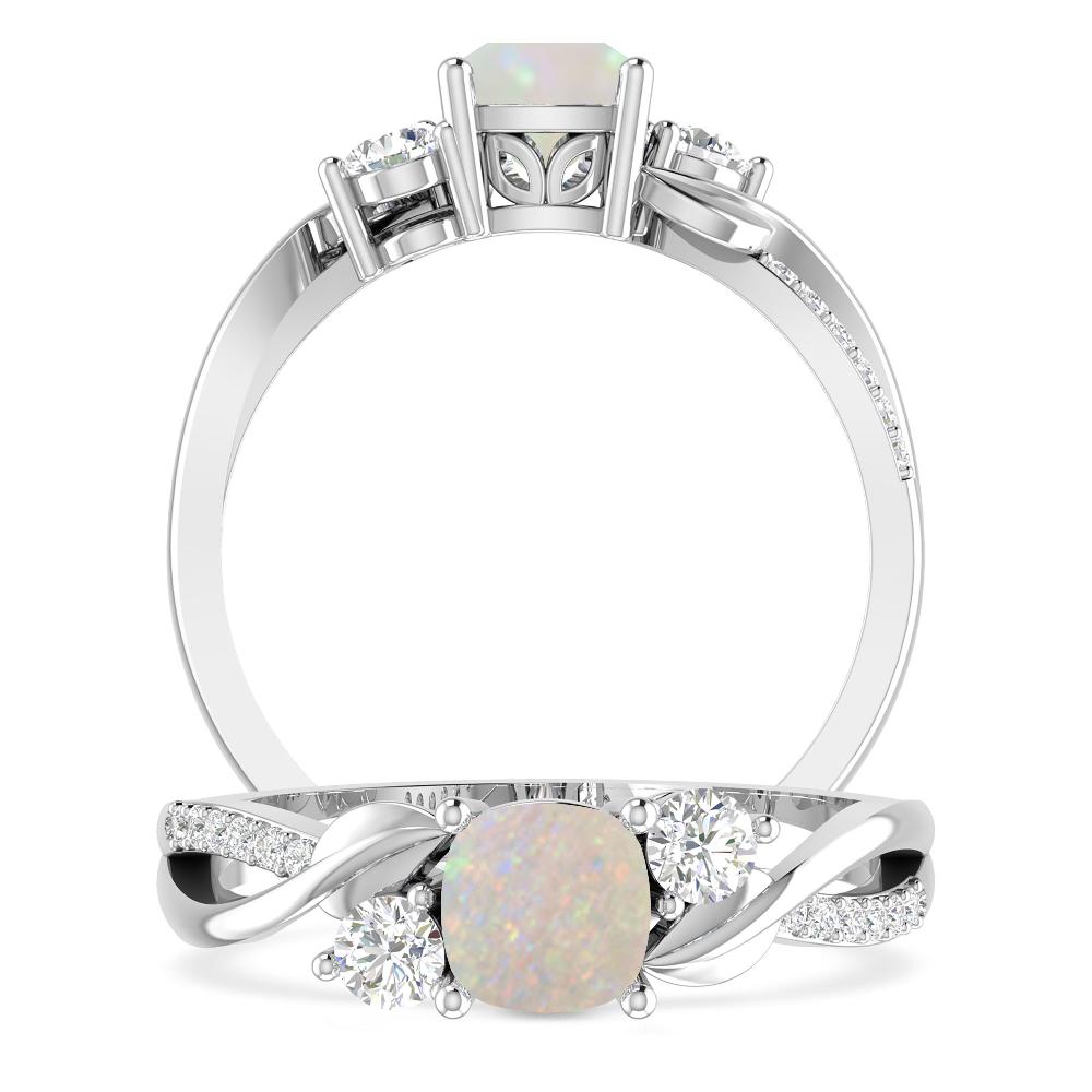 White Gold - Opal