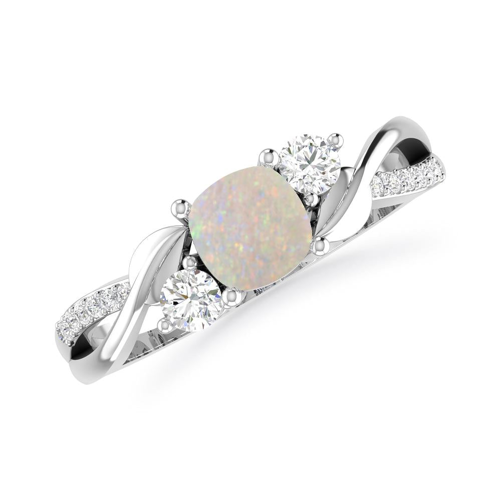 White Gold - Opal