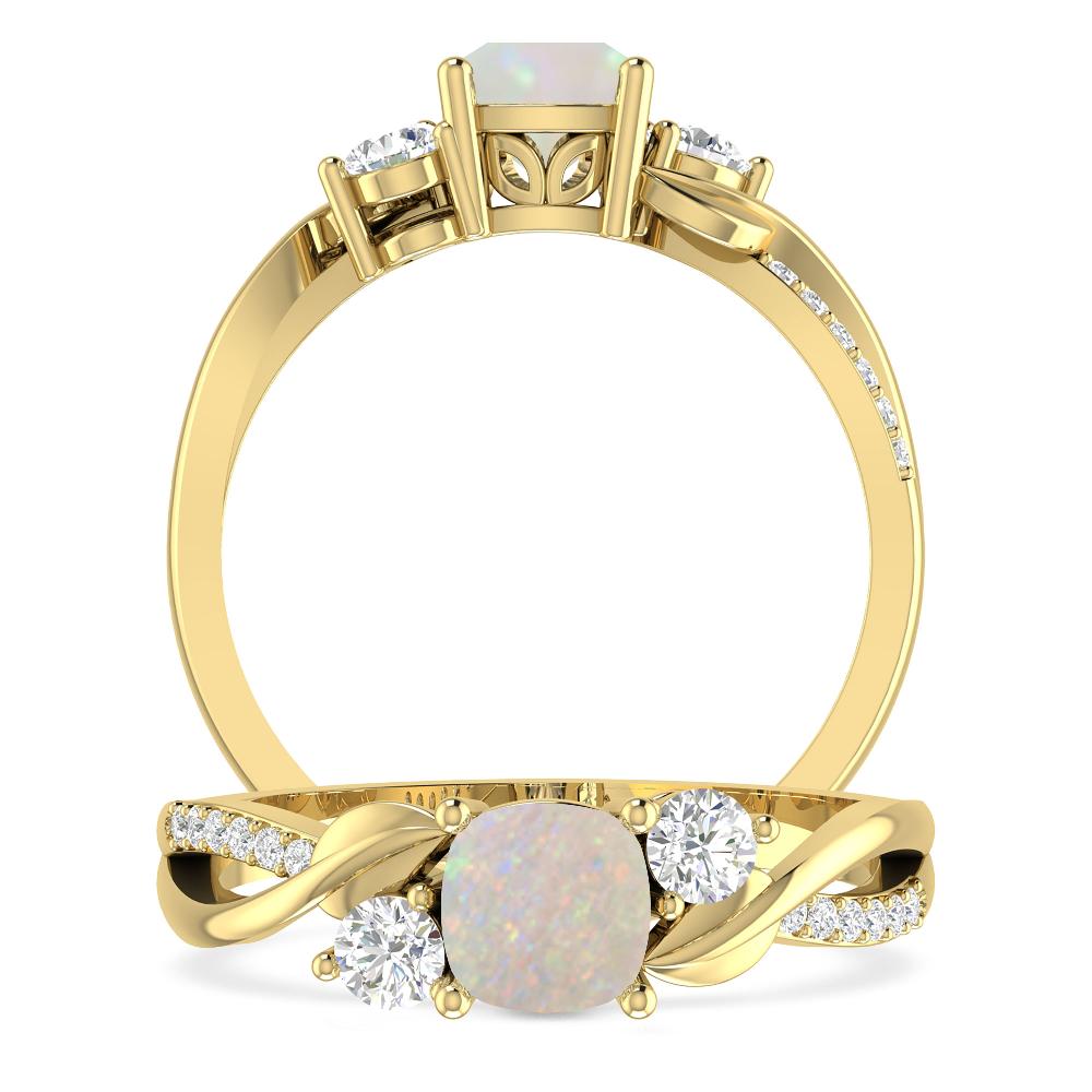 Yellow Gold - Opal