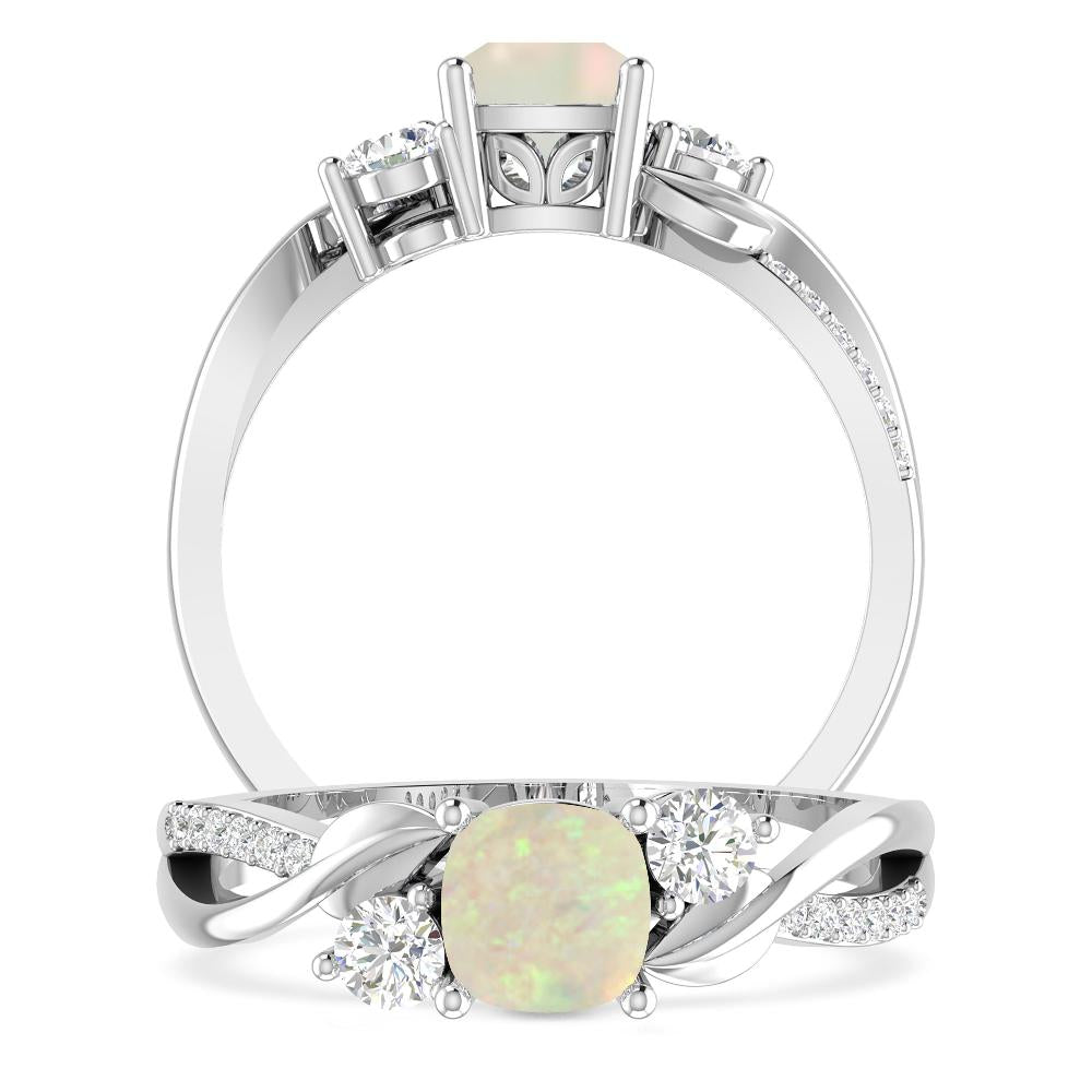 White Gold - Opal