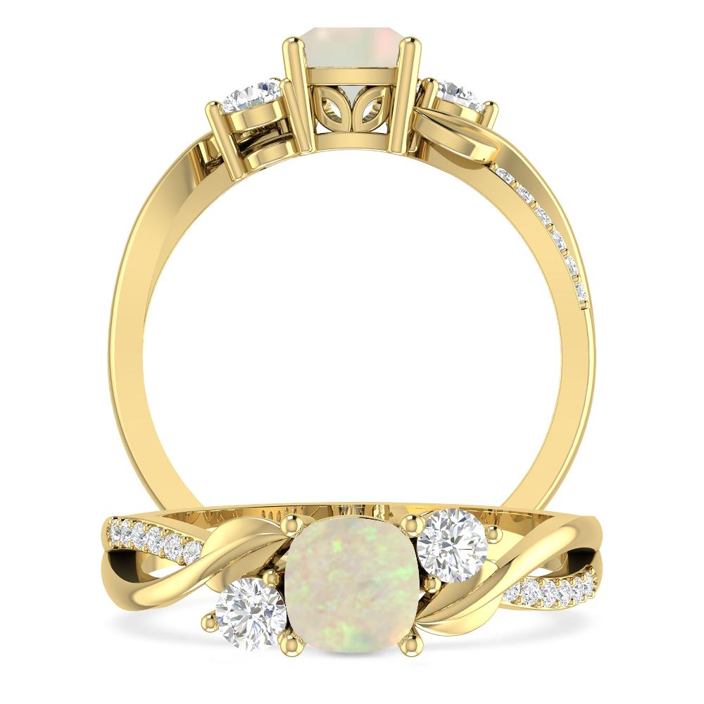 Yellow Gold - Opal