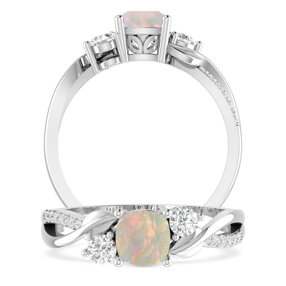 White Gold - Opal