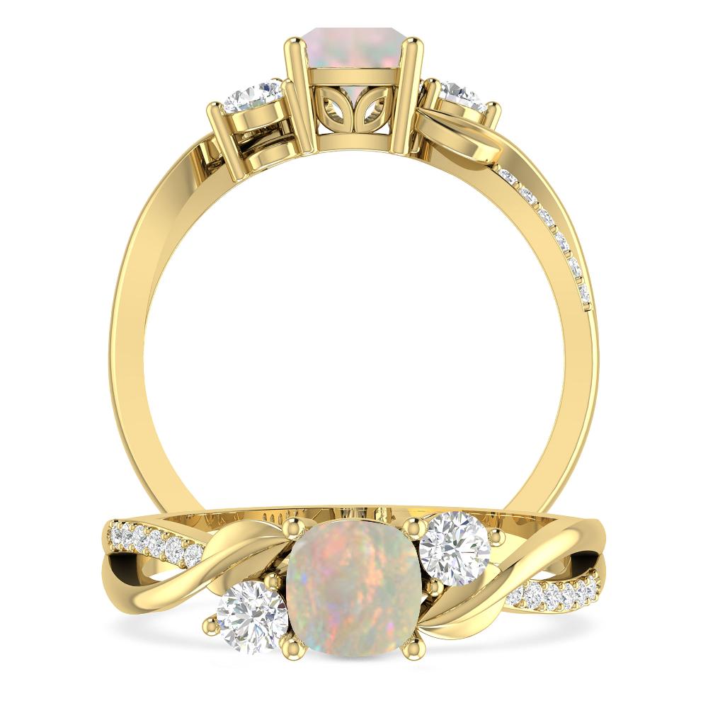 Yellow Gold - Opal