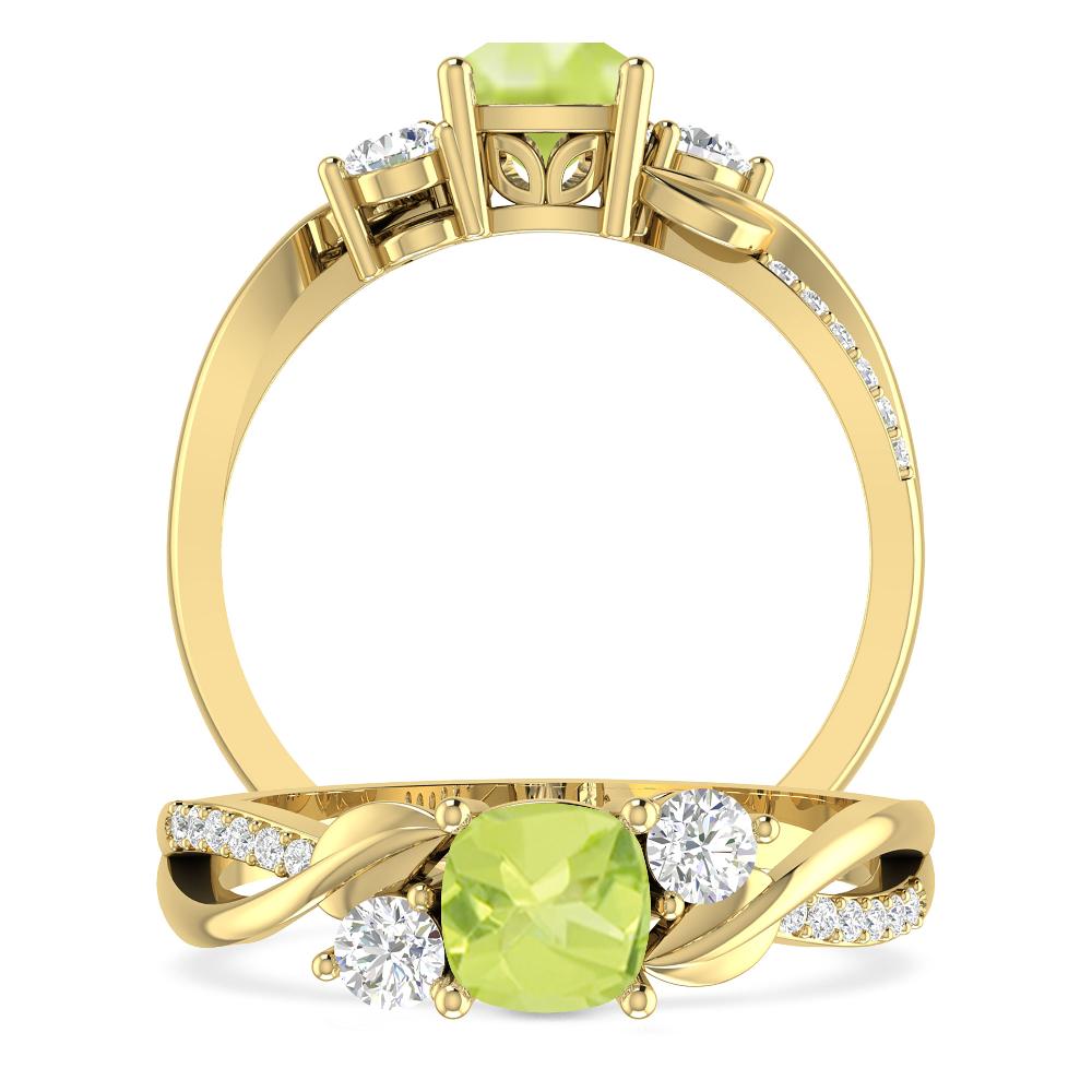 Yellow Gold - Peridot