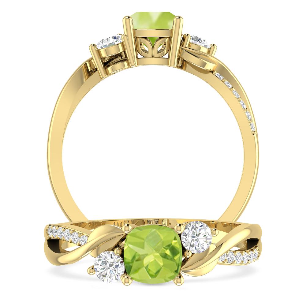 Yellow Gold - Peridot