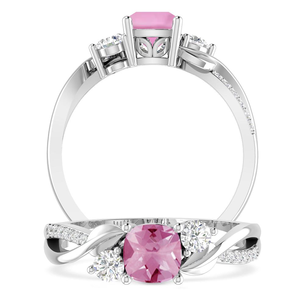 White Gold - Pink Tourmaline