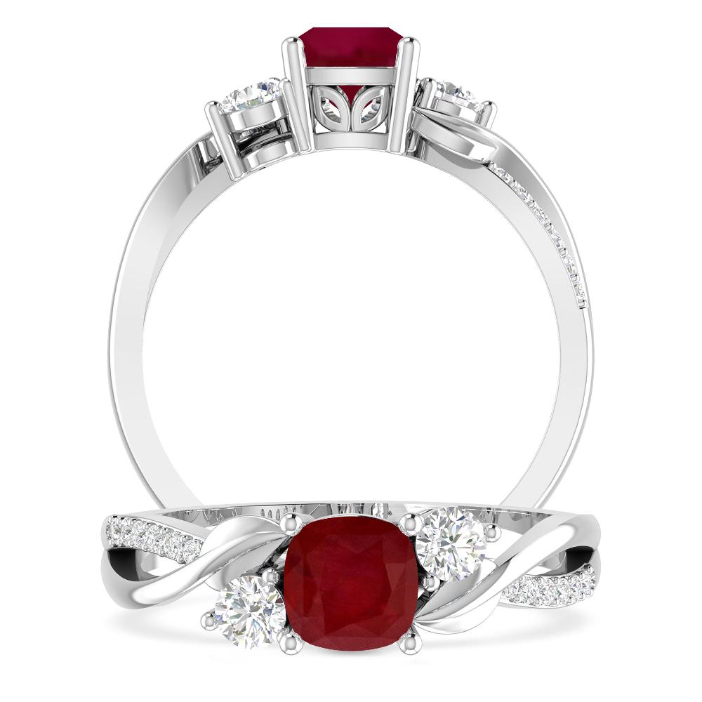 White Gold - Ruby