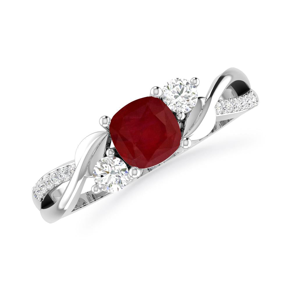 White Gold - Ruby