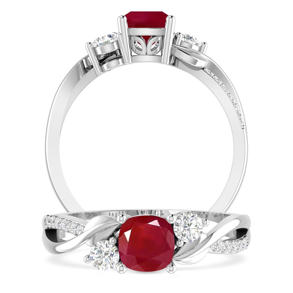 White Gold - Ruby