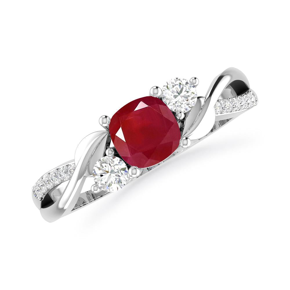 White Gold - Ruby