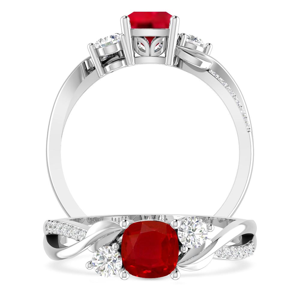 White Gold - Ruby