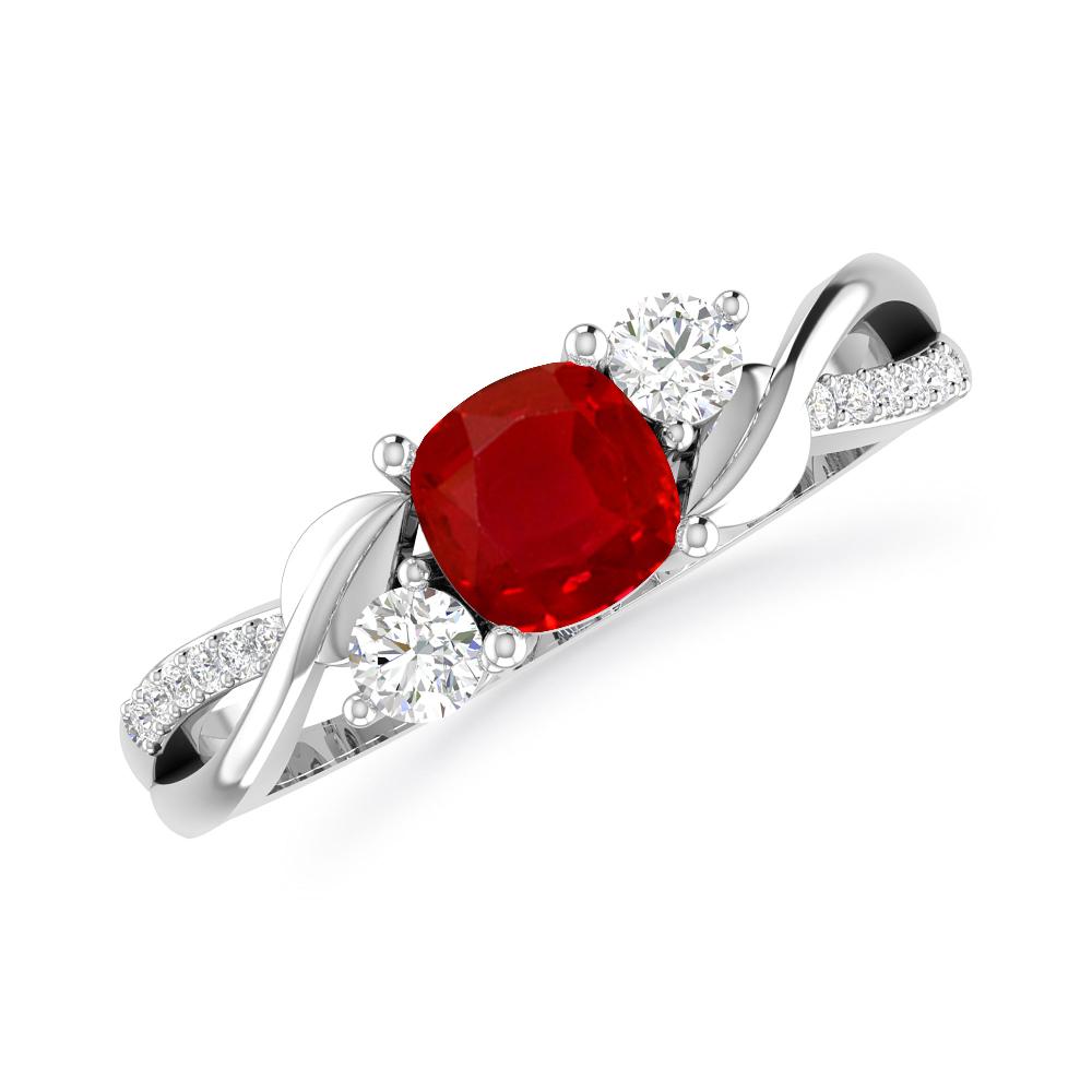 White Gold - Ruby