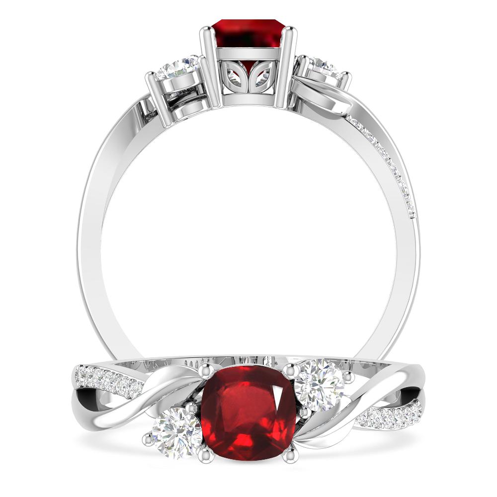 White Gold - Ruby