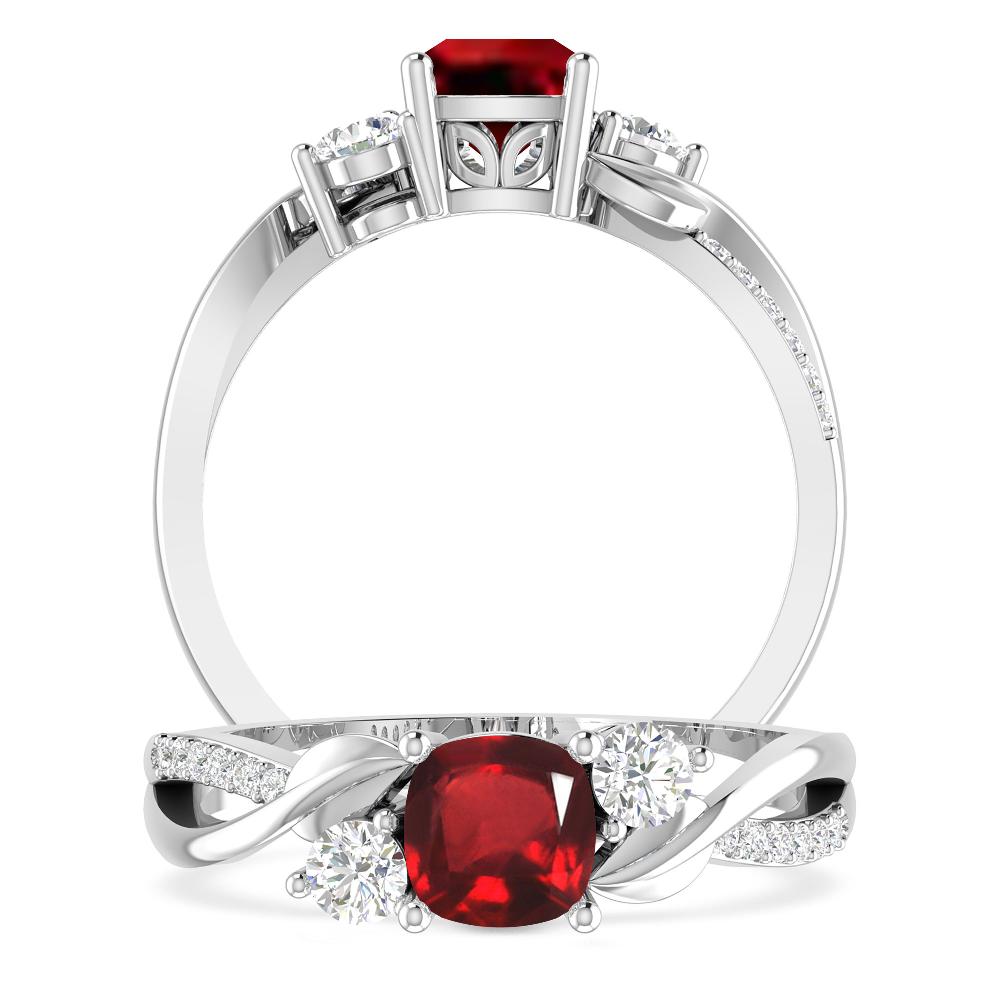 White Gold - Ruby