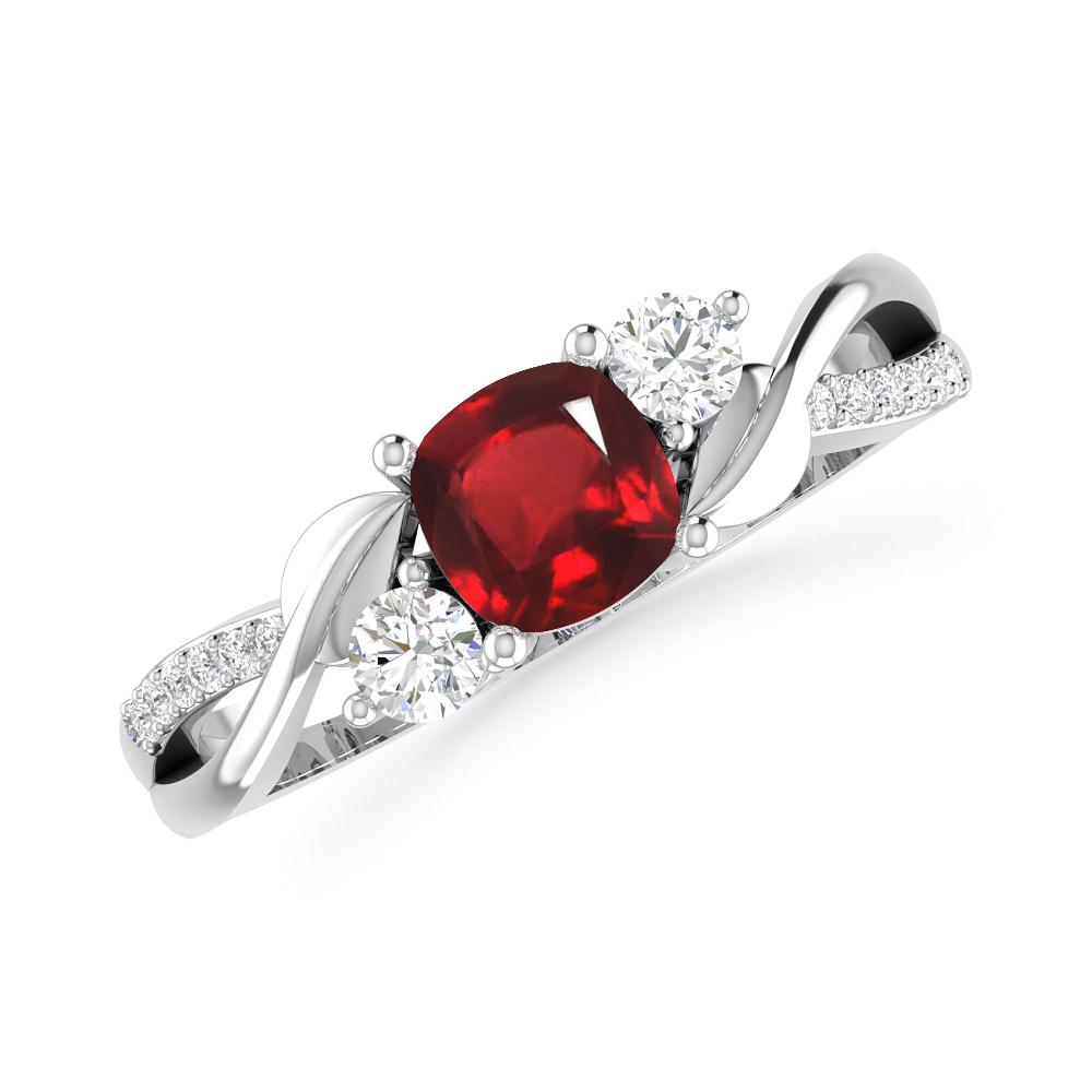 White Gold - Ruby