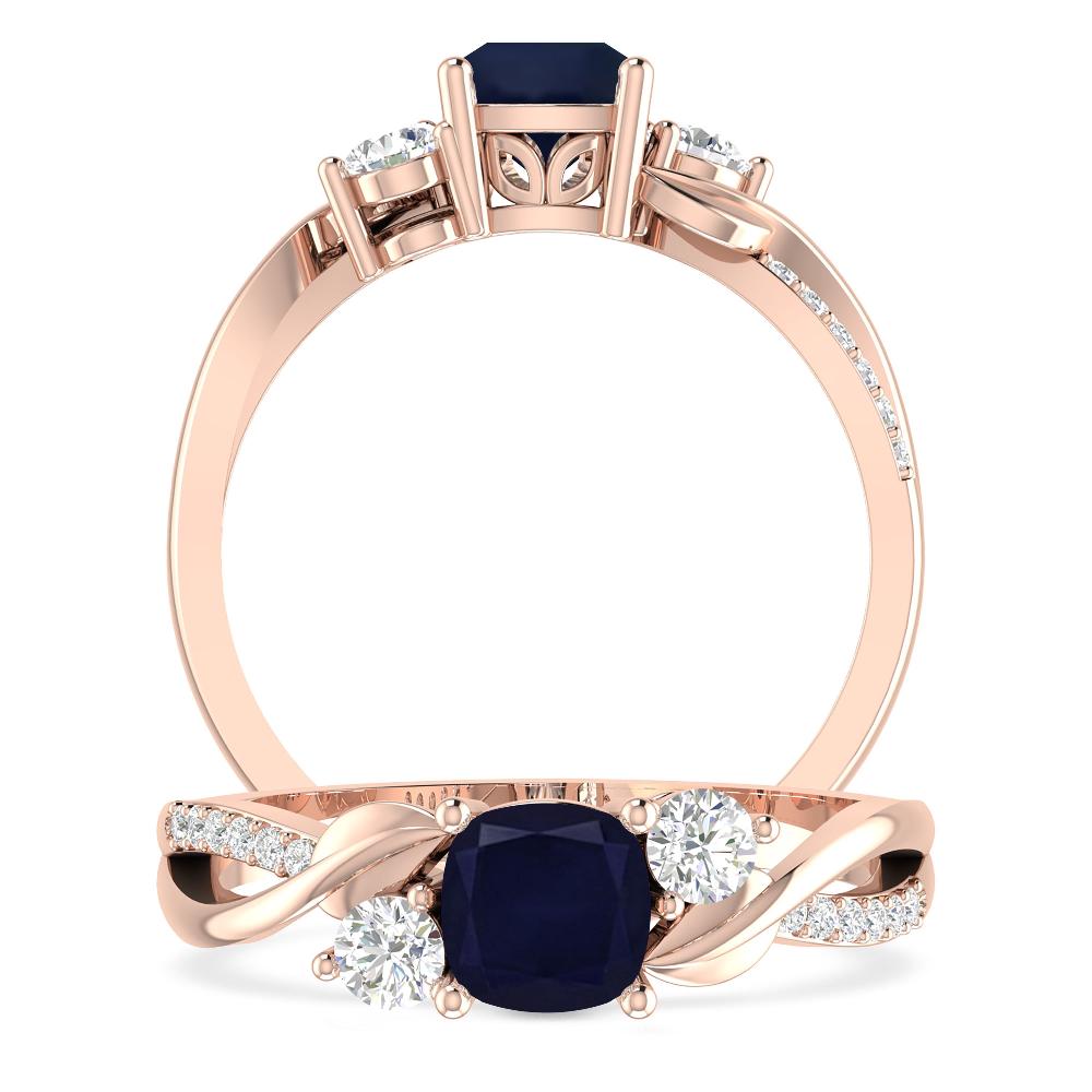 Rose Gold - Sapphire