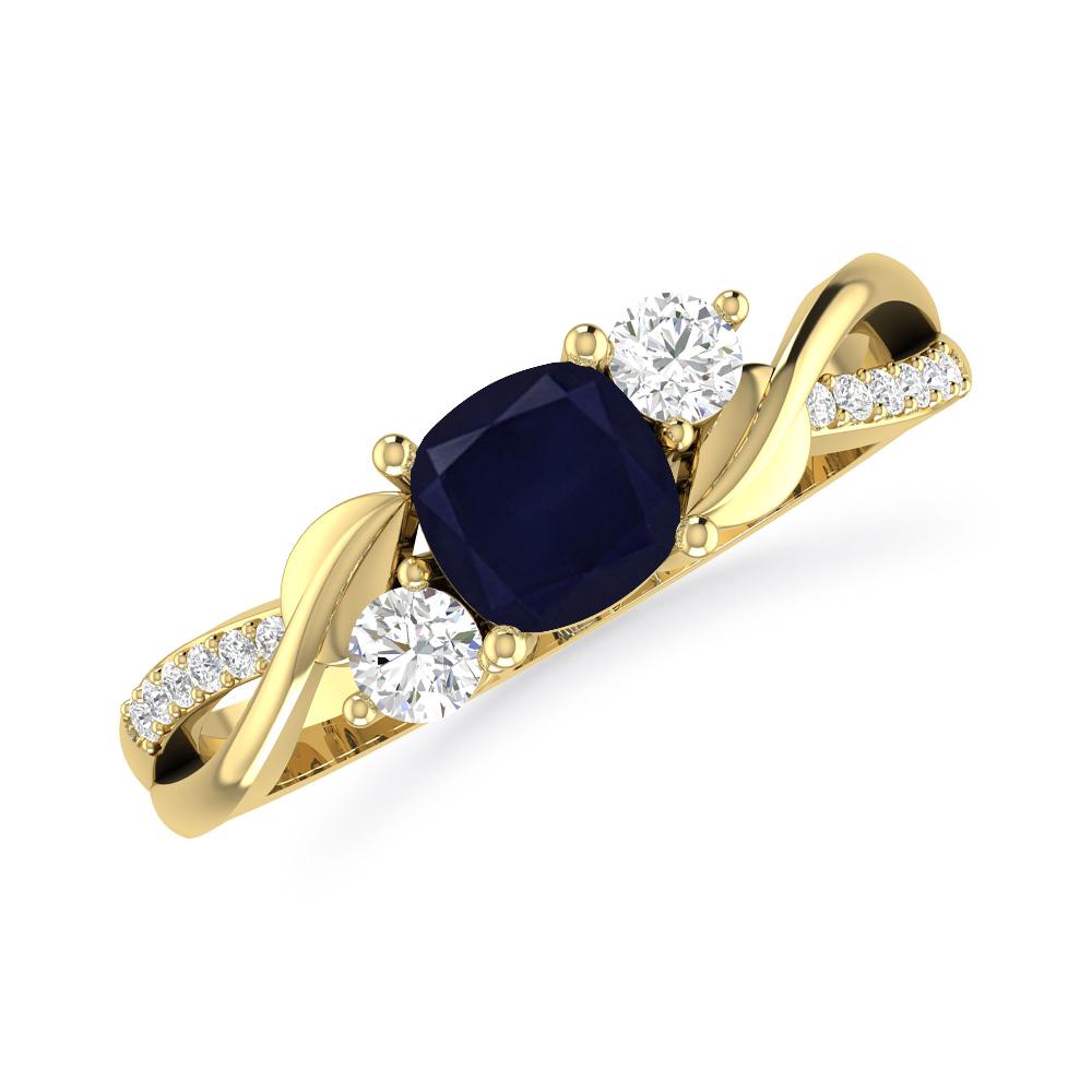 Yellow Gold - Sapphire