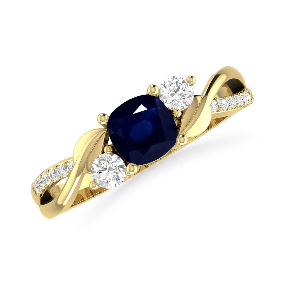 Yellow Gold - Sapphire