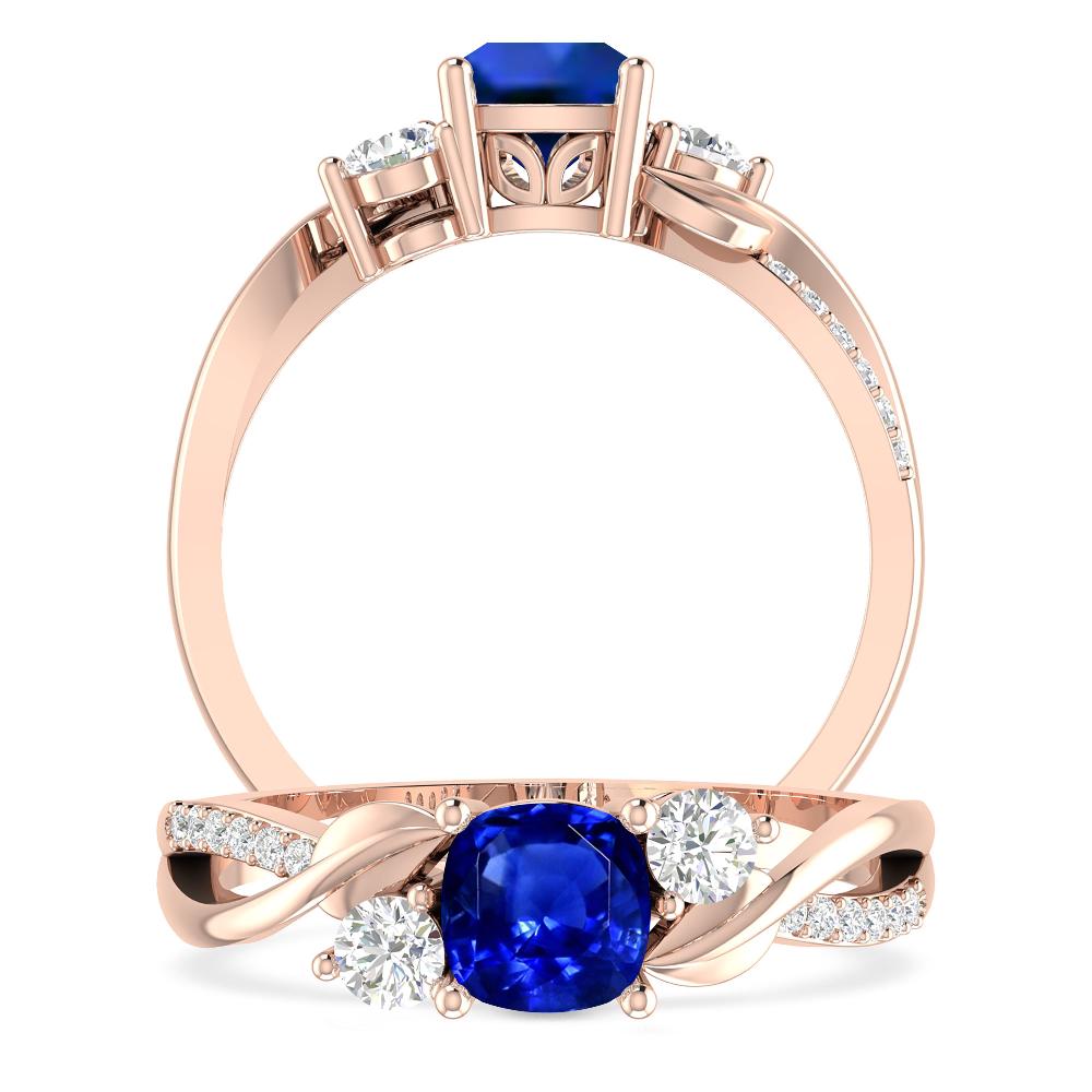 Rose Gold - Sapphire