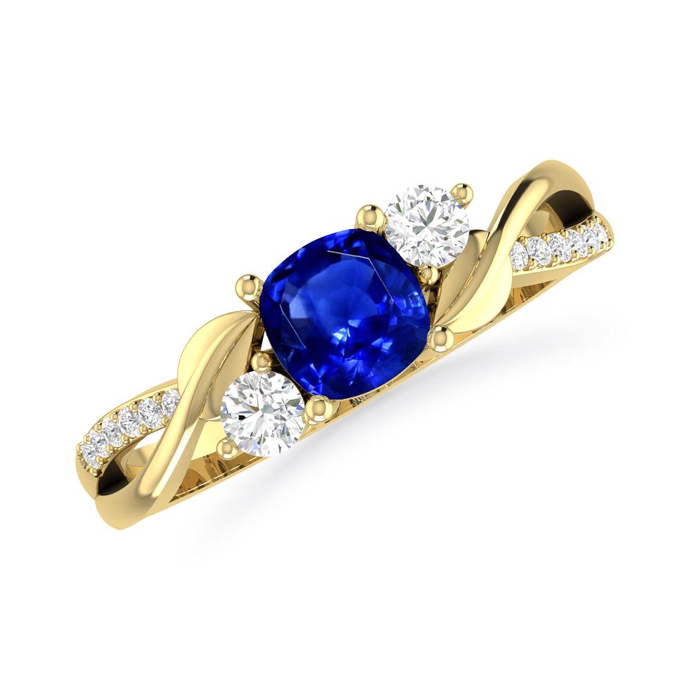 Yellow Gold - Sapphire